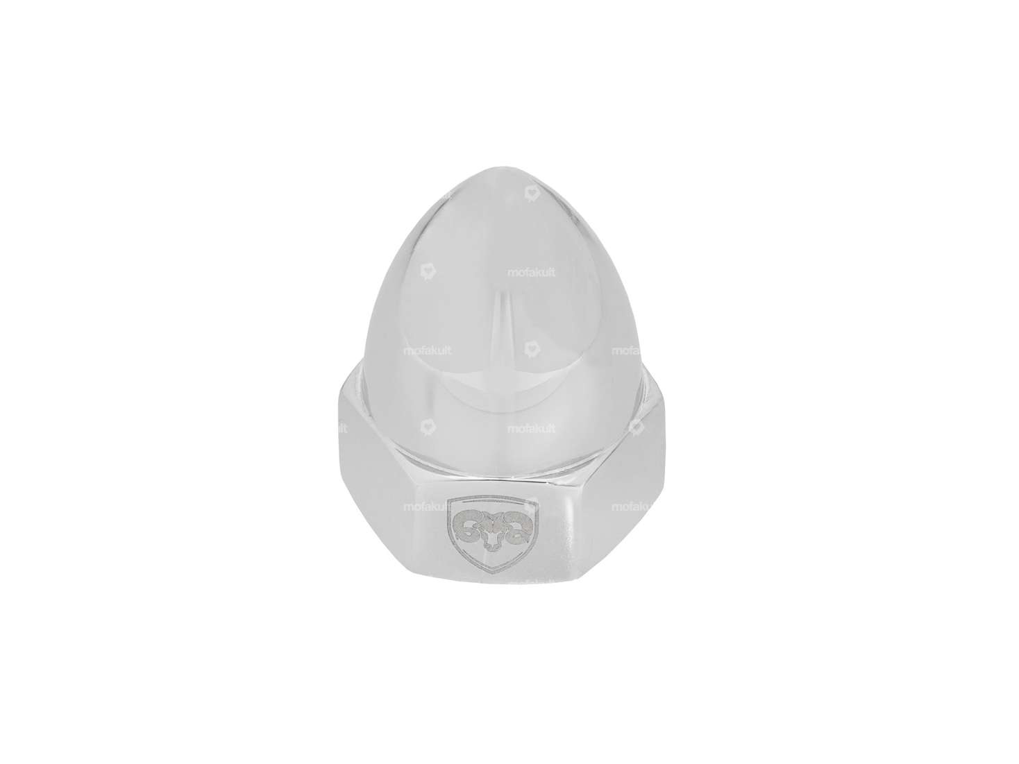 66HEROES pointed nut "Bullit" M11x1 wheel nut Inox Carousel Image 1