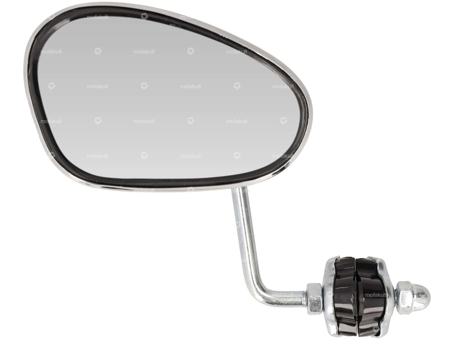 Bumm mirror oval left clamp version chrome Carousel Image 1