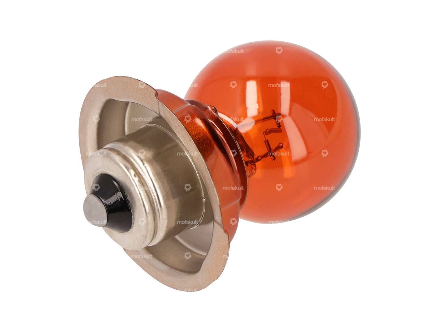 GPO bulb 6V - 15W (P26s) with collar, orange 1-filament Carousel Image 1