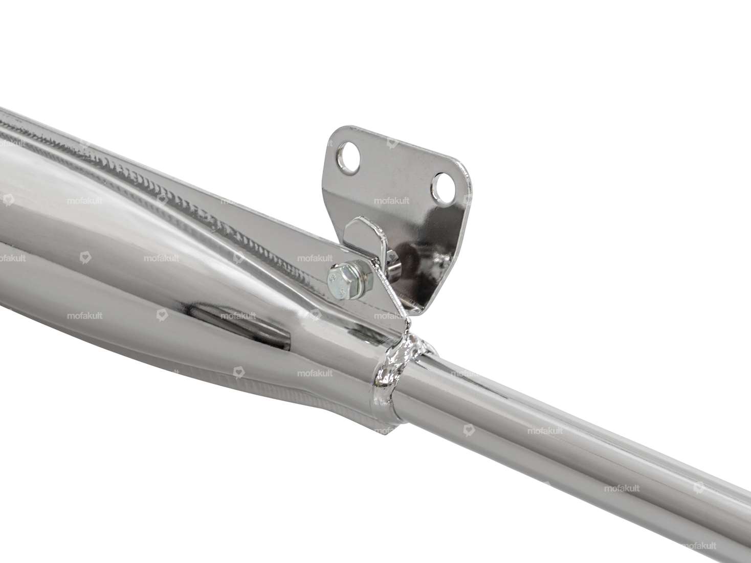 Exhaust 22 mm straight outlet chrome | Tomos Carousel Image 2