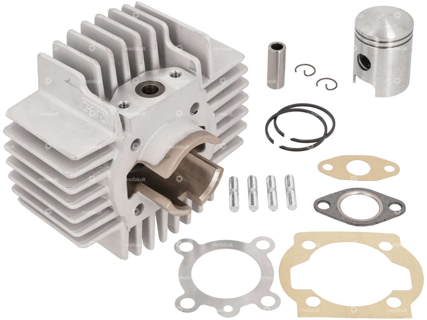 AKOA 38 mm cylinder kit 1.6 hp gray CH12 camouflaged | Puch E50 / ZA50 / Z50 Carousel Image 1