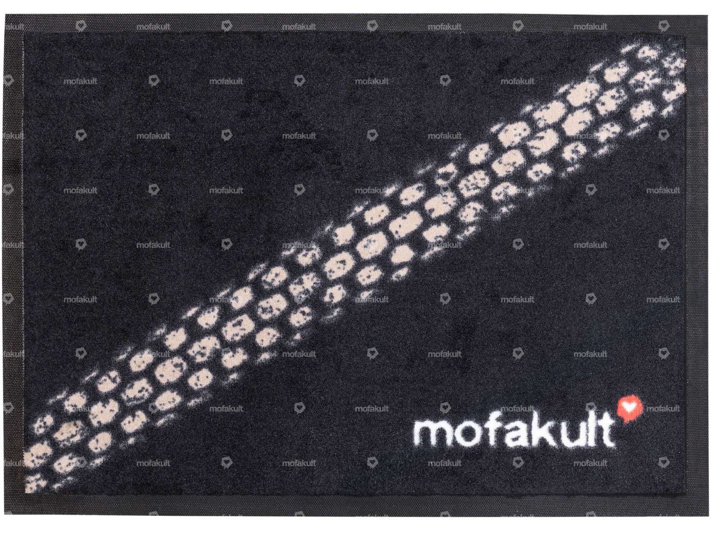 mk-Merch Doormat / Entryway Mat “Tire Track” 70 x 50 cm Carousel Image 1