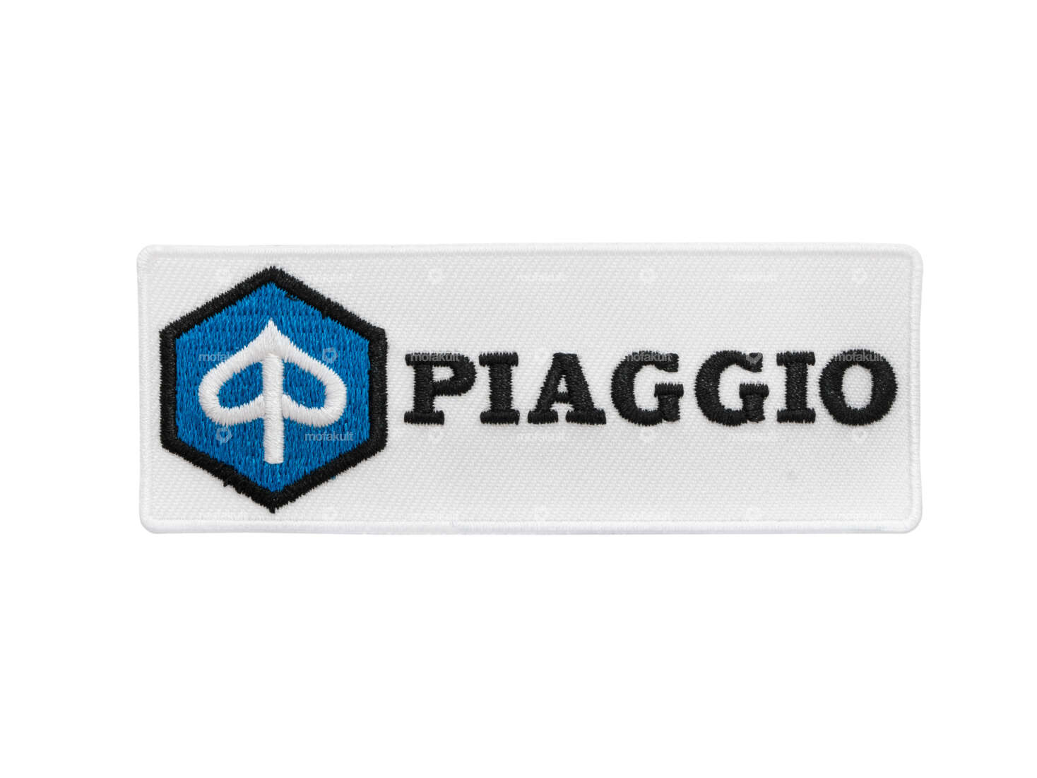 mk-Merch patch "Piaggio" 95 x 35 mm white Carousel Image 1