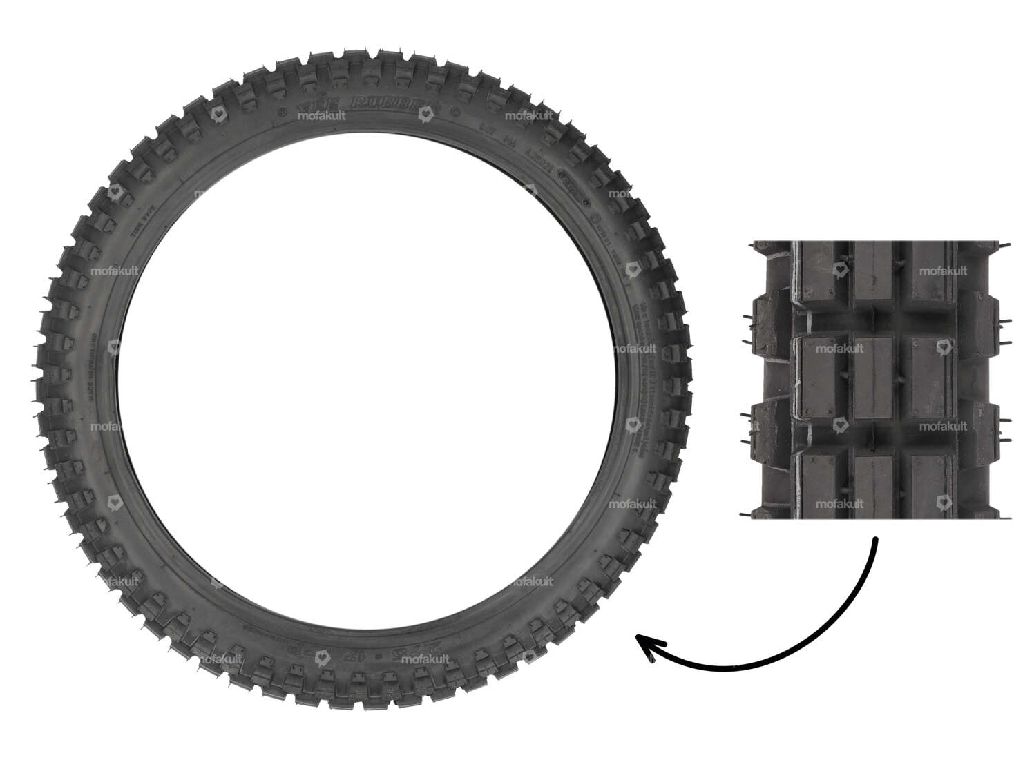 VeeRubber 2.75 x 17" tires VRM021 (V021) studs Carousel Image 1