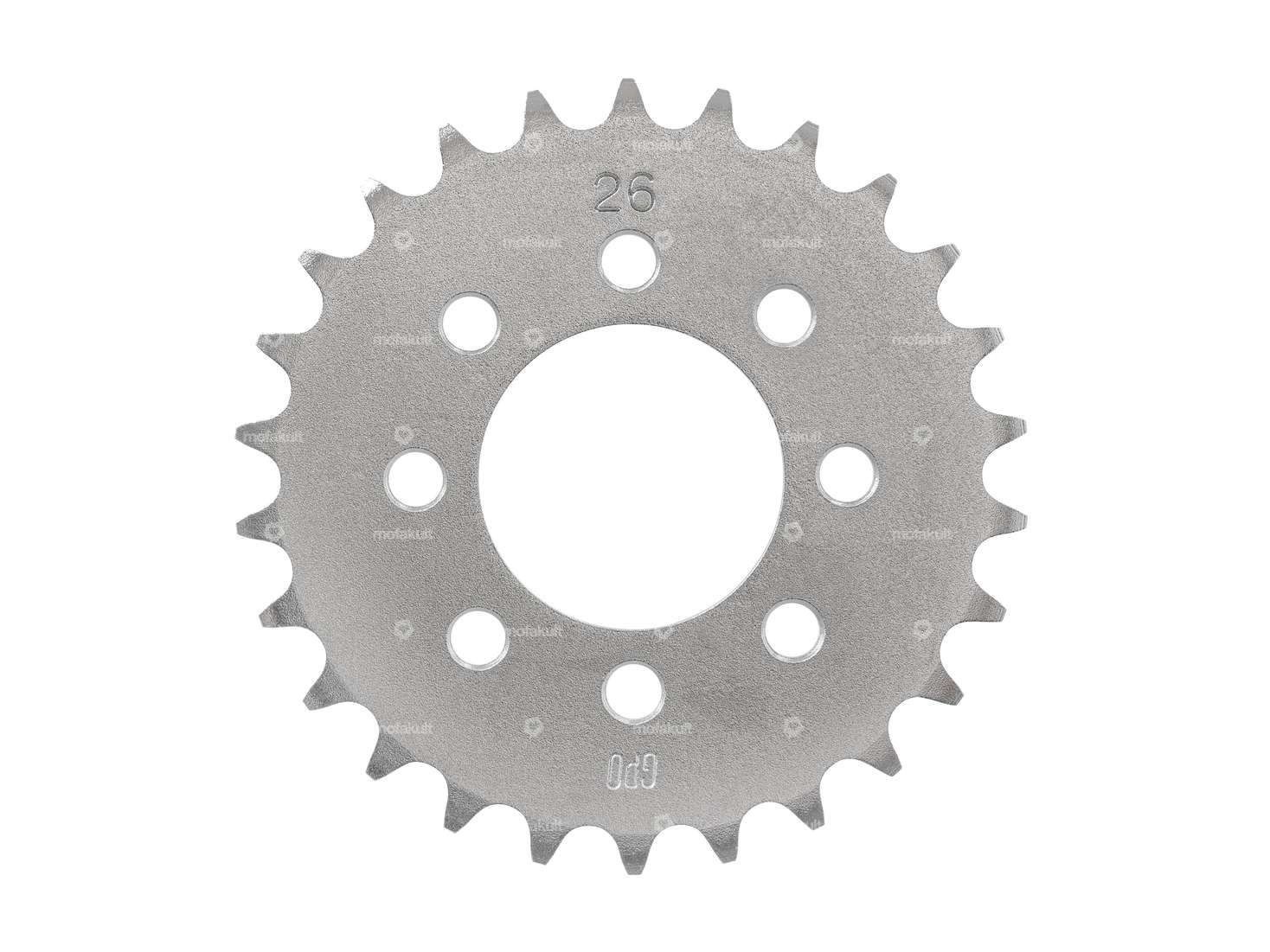 GPO sprocket 26 teeth (8 hole) galvanized | Tomos Carousel Image 1