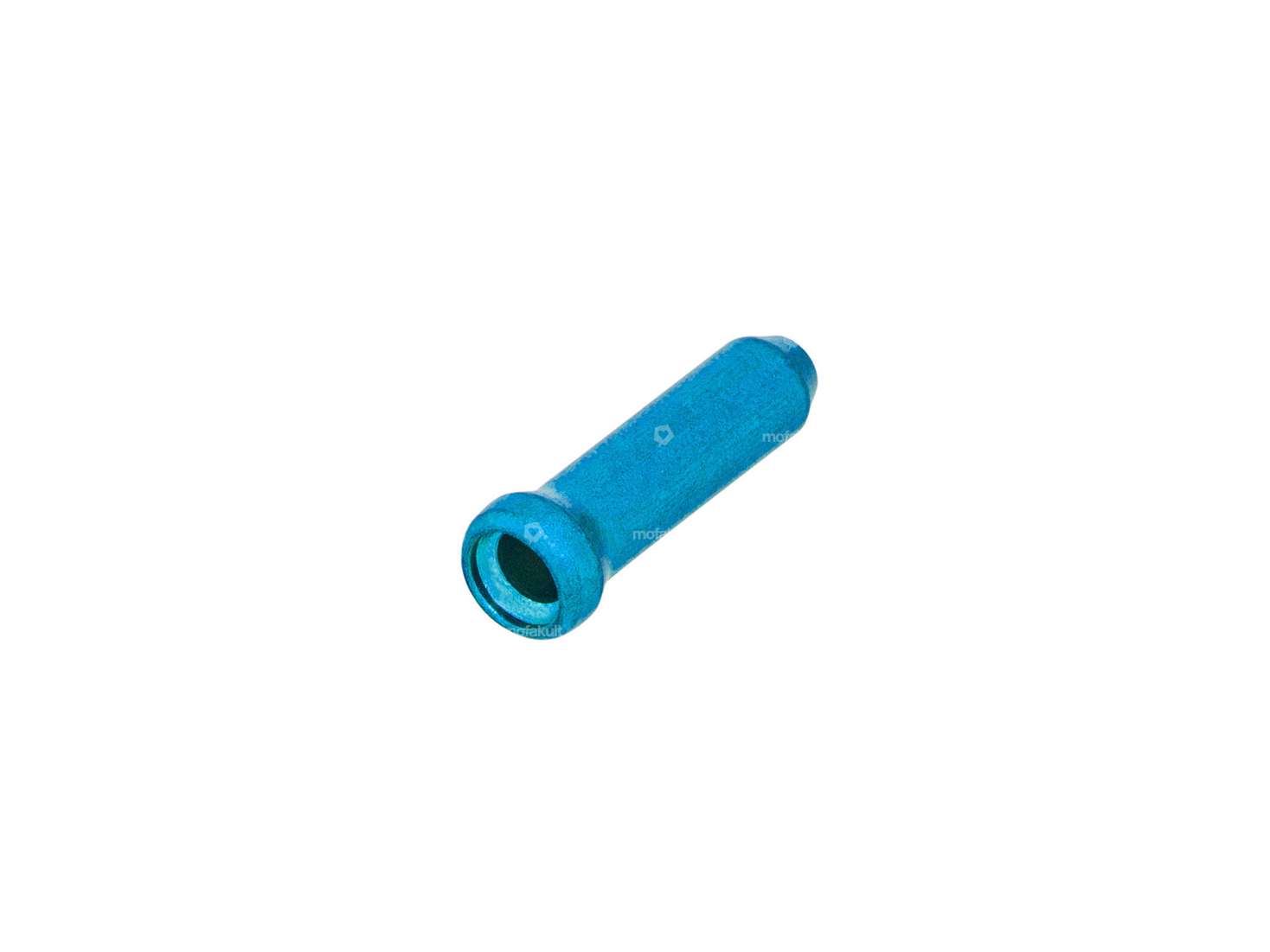 Alligator end piece for inner cable aluminum blue (per piece) Carousel Image 1