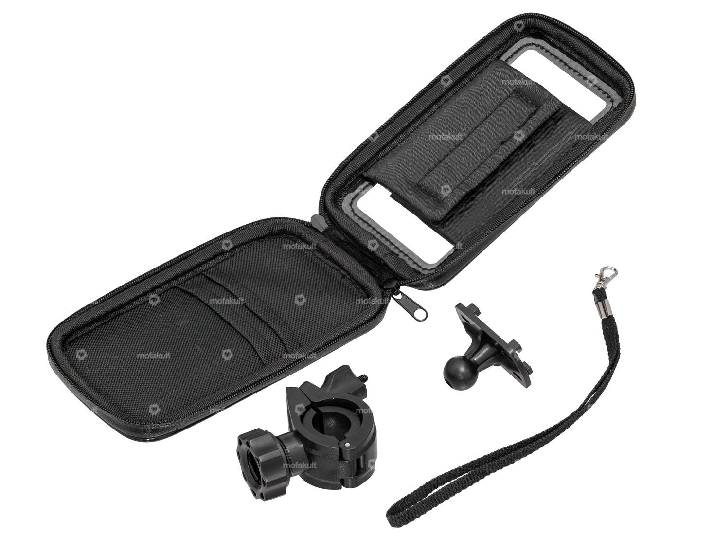GPO cell phone holder up to 6.3" (waterproof) handlebar mount, 360° rotatable Carousel Image 3