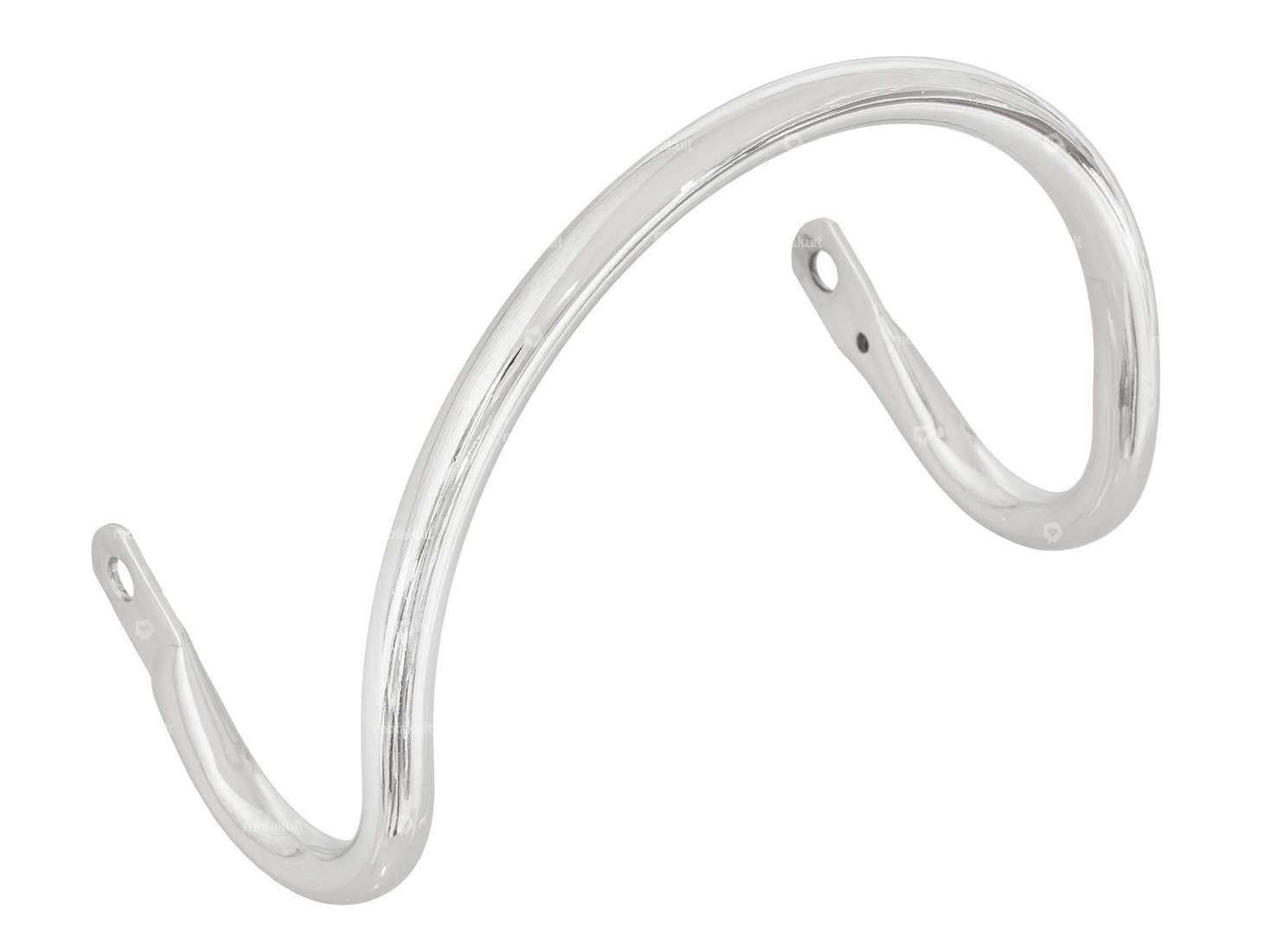 Headlight bracket round 165 mm chrome Carousel Image 1