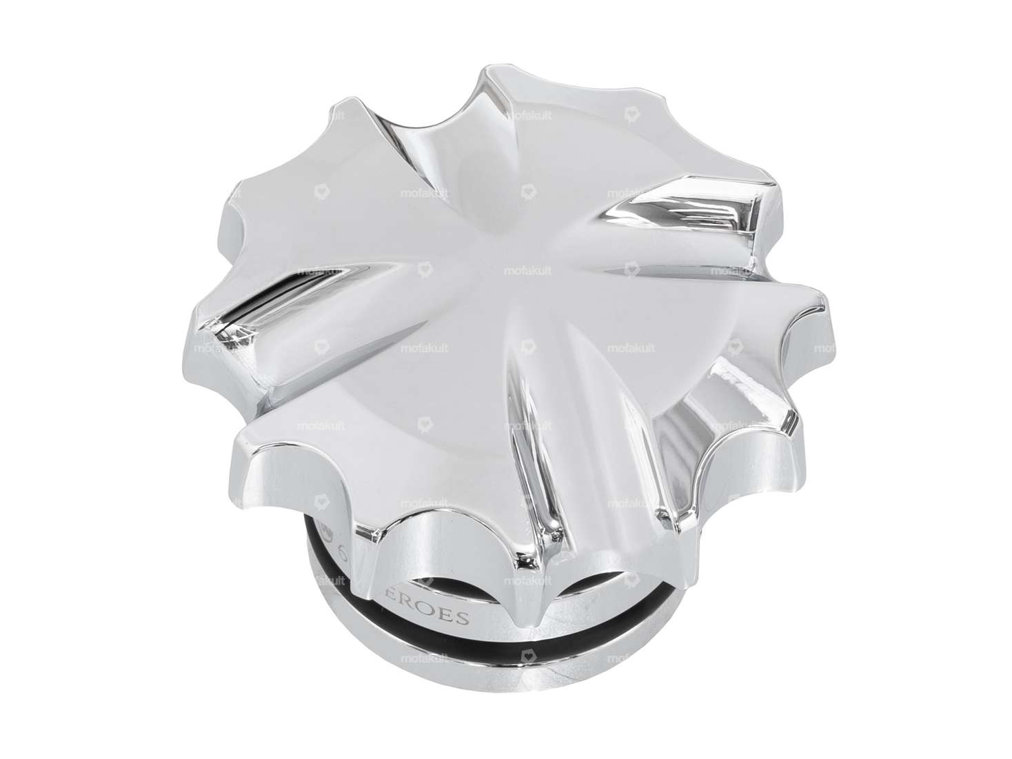 66HEROES Tank cap "Iron Cross" aluminum chrome | Zündapp Belmondo Carousel Image 1