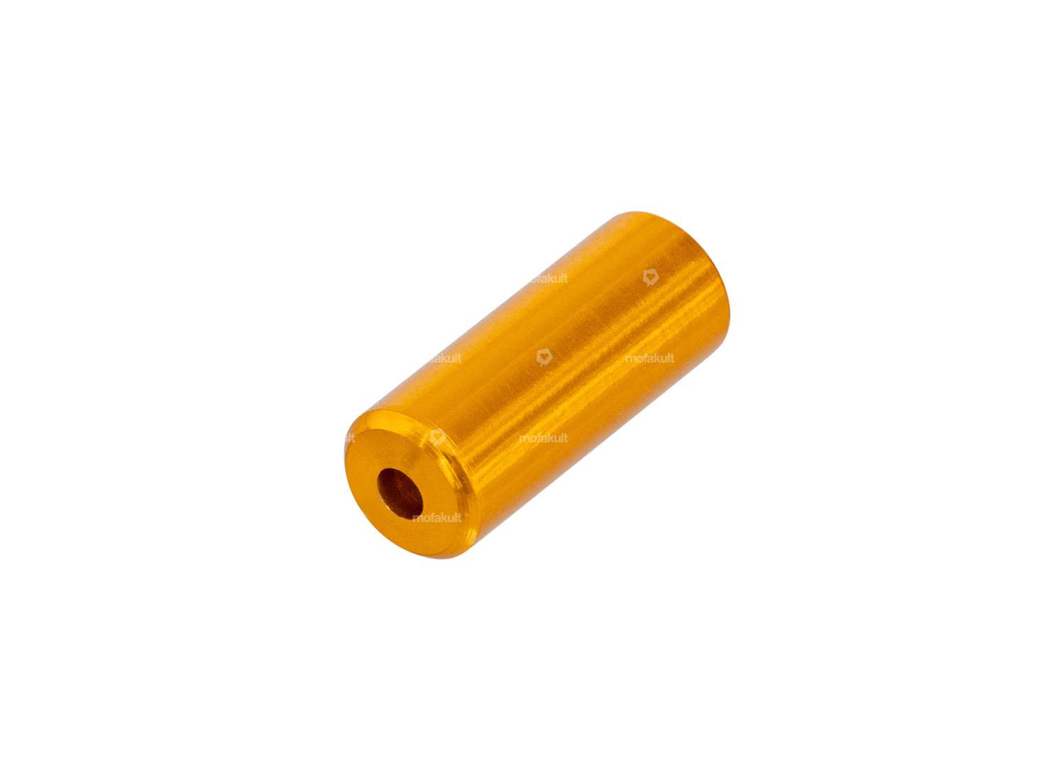 Cable end sleeve 5 mm aluminium gold anodized Carousel Image 1