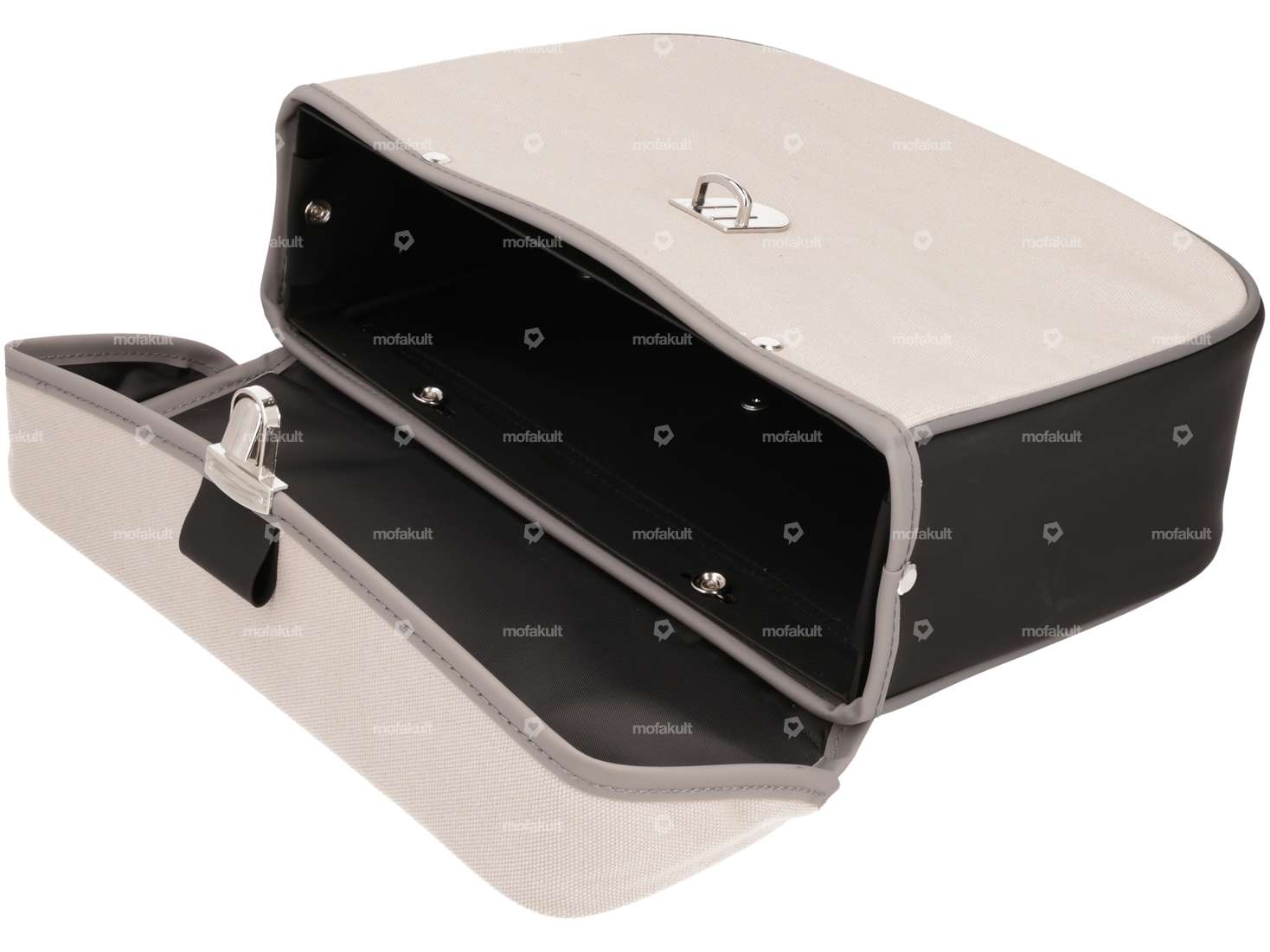 Luggage bag gray black Carousel Image 2