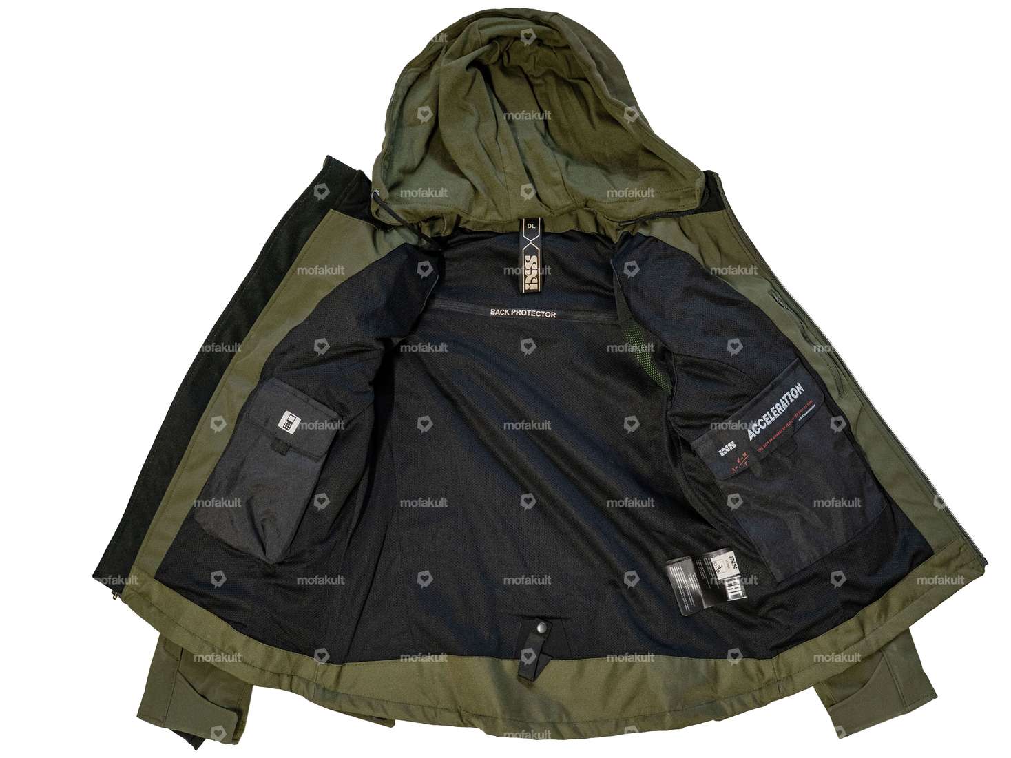 IXS Jacket "Jagdfieber" with protectors Ladies olive (M - XL) Carousel Image 3