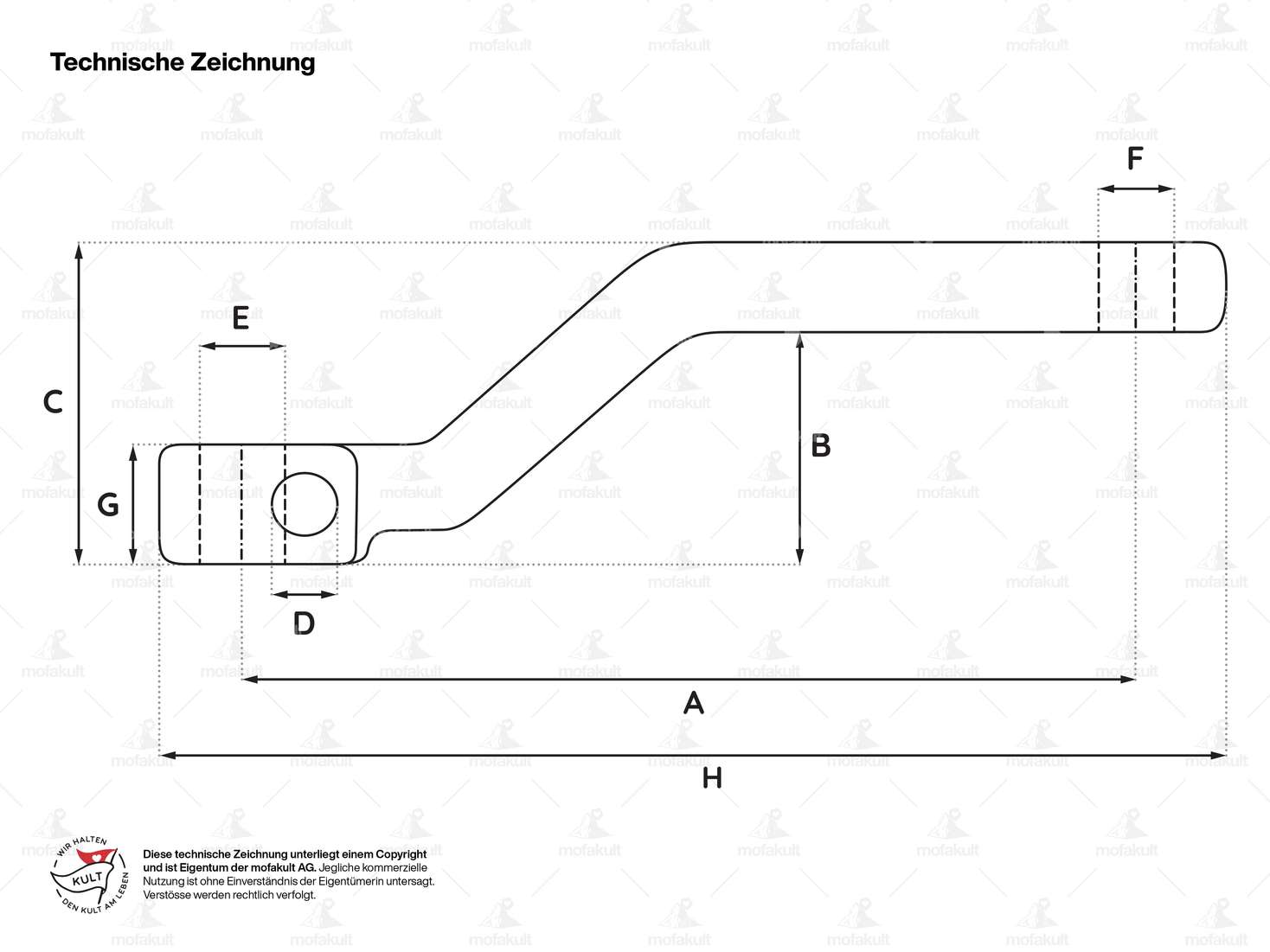 GPO pedal cranks chrome 153 mm strong cranked Carousel Image 3