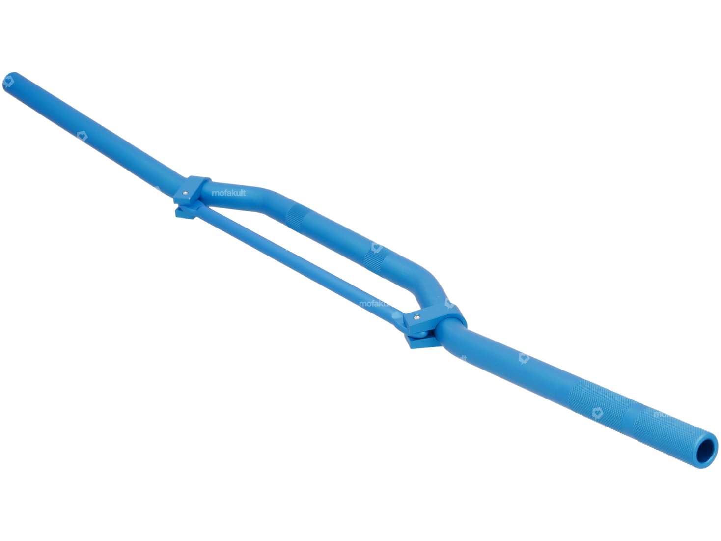 Racing handlebar fork plate 8 cm / wide aluminum blue Carousel Image 2