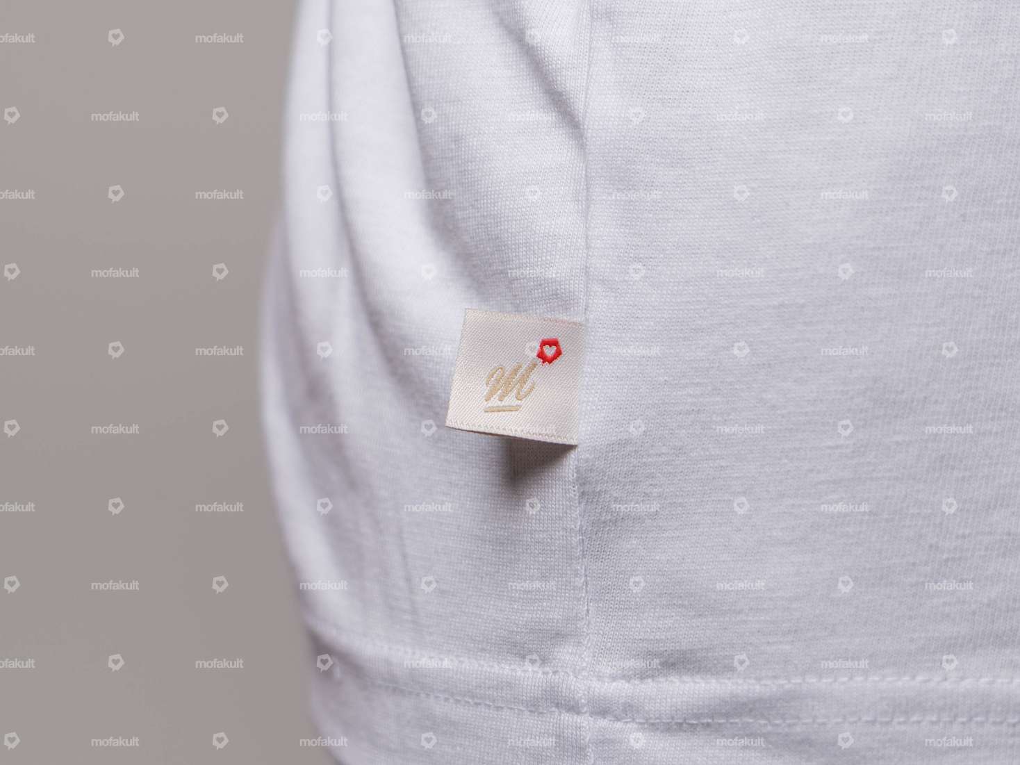 mk-Merch T-Shirt "PUCH" UNISEX white Carousel Image 7