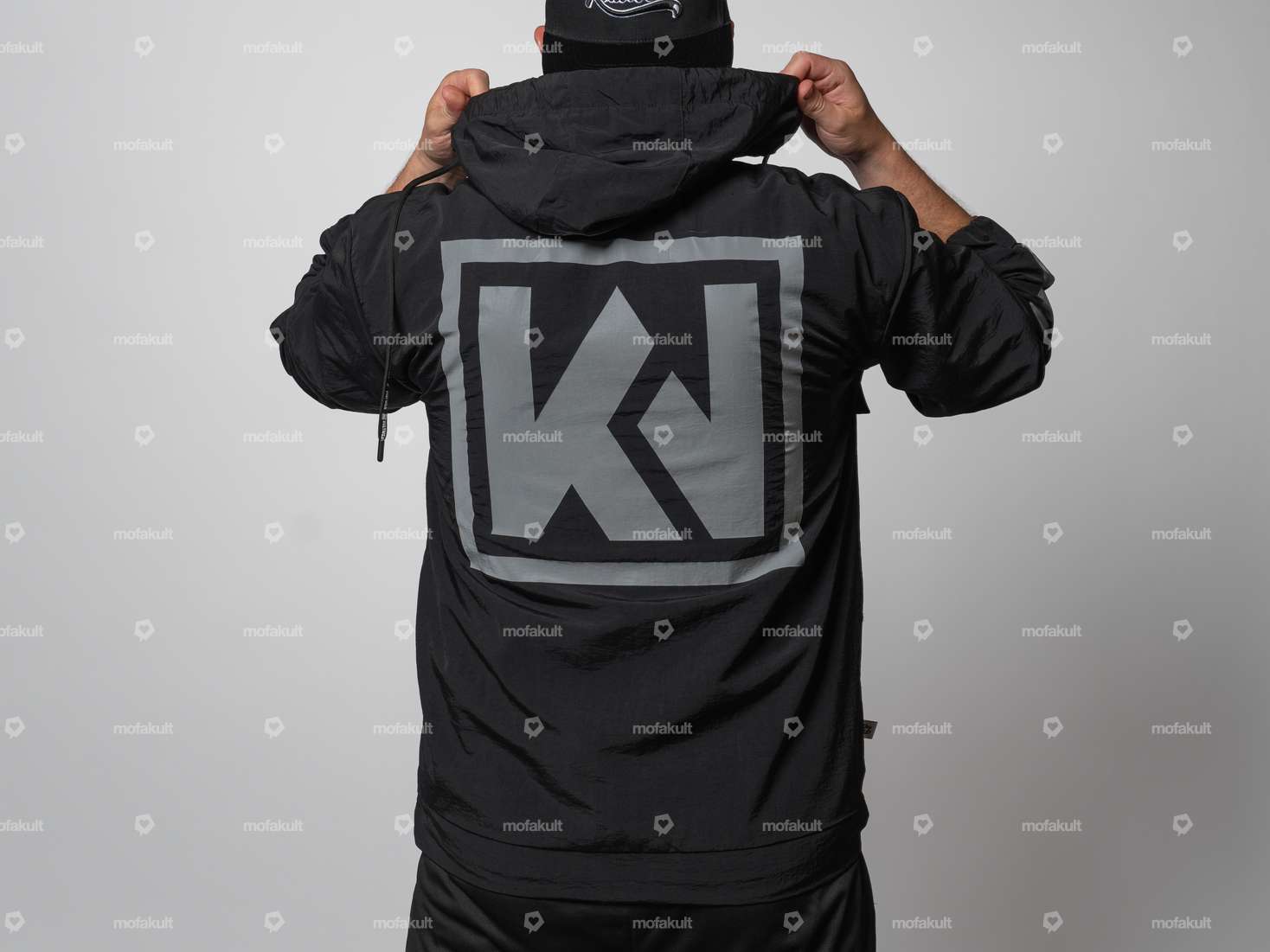 KULTWEAR "Ride" Windbreaker, Black/Gray Carousel Image 2