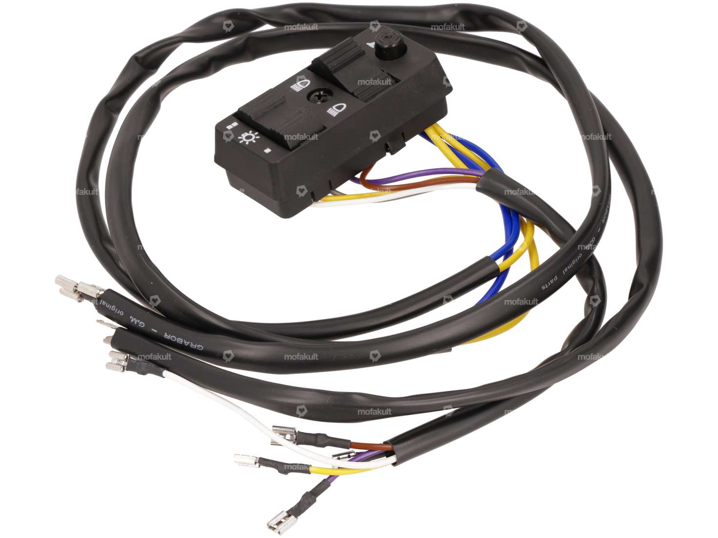 Grabor light switch 6 cables | Vespa PX125 Lusso, P150X, P200E Carousel Image 1