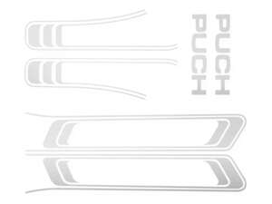 Adhesive set tank & frame chrome (1A quality) Foil plot | Puch Maxi S Adhesive set tank & frame chrome (1A quality) Foil plot | Puch Maxi S
