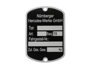 Nameplate small | Hercules Nameplate small | Hercules
