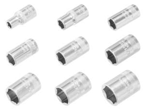 Kraftwerk 1/4" Socket Set 4.5–11 mm Kraftwerk 1/4" Socket Set 4.5–11 mm