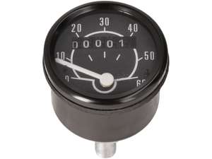 Transval speedometer 60 km/h Ø 48 mm black without mounting bracket Transval speedometer 60 km/h Ø 48 mm black without mounting bracket