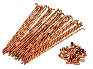 GPO 19" spoke set incl. nipple (2.9 x 212 mm) orange GPO 19" spoke set incl. nipple (2.9 x 212 mm) orange