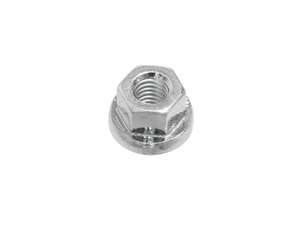 M6 medium-height flange nut (1.5D), galvanized (Grade 10) M6 medium-height flange nut (1.5D), galvanized (Grade 10)