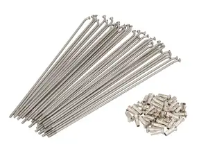 WWS 17" spoke set incl. nipple (2.6 x 190 mm) 125° Inox | Puch MS / MV, Kreidler Flory WWS 17" spoke set incl. nipple (2.6 x 190 mm) 125° Inox | Puch MS / MV, Kreidler Flory