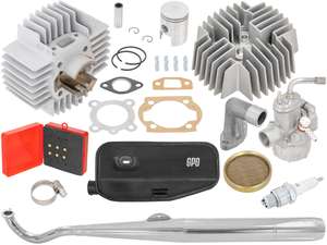 swiing® ingenious tuning set 38 mm (with choice of exhaust) | Puch E50, ZA50 swiing® ingenious tuning set 38 mm (with choice of exhaust) | Puch E50, ZA50