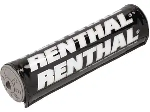 RENTHAL handlebar protection black / white / silver 22 cm RENTHAL handlebar protection black / white / silver 22 cm