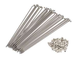 WWS 17" spoke set incl. nipple (2.6 x 189 mm) Inox WWS 17" spoke set incl. nipple (2.6 x 189 mm) Inox