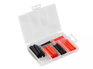 Heat shrink tubing set red / black 60 pcs. Heat shrink tubing set red / black 60 pcs.