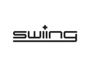 mk-Merch "swiing" Sticker, Black, 120 x 32 mm, Vinyl Cut mk-Merch "swiing" Sticker, Black, 120 x 32 mm, Vinyl Cut