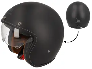 MT Helmets Jet helmet "Le Mans" black matt (S-XL) MT Helmets Jet helmet "Le Mans" black matt (S-XL)