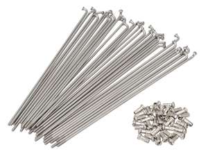 GPO 17" spoke set incl. nipple (2.9 x 188 mm) Inox GPO 17" spoke set incl. nipple (2.9 x 188 mm) Inox