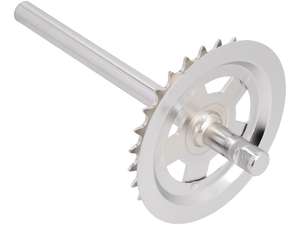 GPO pedal axle 28 T. keyway galvanized | Piaggio Ciao GPO pedal axle 28 T. keyway galvanized | Piaggio Ciao