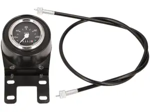 Speedometer with bracket Ø 60 black Speedometer with bracket Ø 60 black