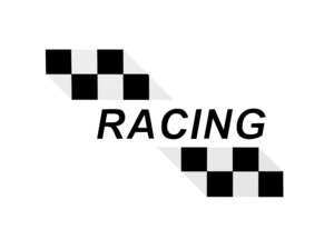 "RACING" Black Fuel Tank Decal | Puch X30 NG-2AH "RACING" Black Fuel Tank Decal | Puch X30 NG-2AH