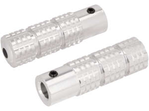 GPO Footrests, Aluminum, Silver Anodized GPO Footrests, Aluminum, Silver Anodized