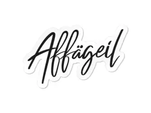 mk-Merch sticker "Affägeil" 70 x 43 mm mk-Merch sticker "Affägeil" 70 x 43 mm