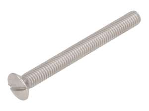 M6x60 Screw, Pan Head, Slotted, Stainless Steel M6x60 Screw, Pan Head, Slotted, Stainless Steel