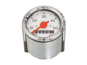 Speedometer 60 km/h Ø 48 mm (white dial) Speedometer 60 km/h Ø 48 mm (white dial)