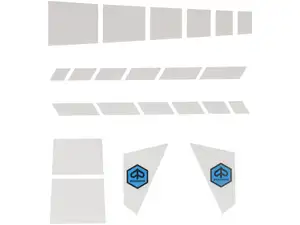 Sticker set frame white | Piaggio SUPERbravo Sticker set frame white | Piaggio SUPERbravo
