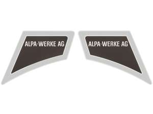 Sticker set Alpa-Werke AG Chrome | Alpa Black River Sticker set Alpa-Werke AG Chrome | Alpa Black River