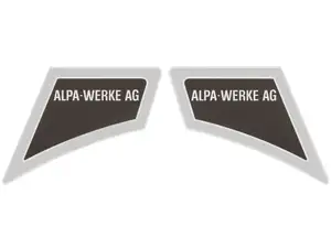 Sticker set Alpa-Werke AG Chrome | Alpa Black River Sticker set Alpa-Werke AG Chrome | Alpa Black River