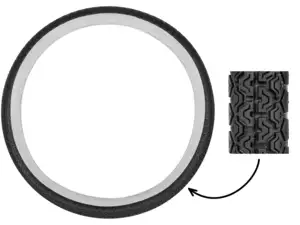 Fortune 2.00 x 19" tires F-899 2.P.R. Allround Whitewall Fortune 2.00 x 19" tires F-899 2.P.R. Allround Whitewall