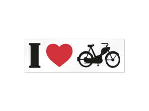 mk-Merch sticker "I love Moped" 105 x 35 mm mk-Merch sticker "I love Moped" 105 x 35 mm