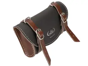 Saddle bag "Classic" black / dark brown Saddle bag "Classic" black / dark brown