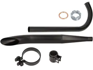 Exhaust set Sidepipe Ø 28 / 60 mm black | Sachs 50/2 Exhaust set Sidepipe Ø 28 / 60 mm black | Sachs 50/2
