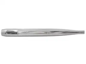 Cigar muffler Ø 28 / 65 mm (end piece closed) chrome Cigar muffler Ø 28 / 65 mm (end piece closed) chrome